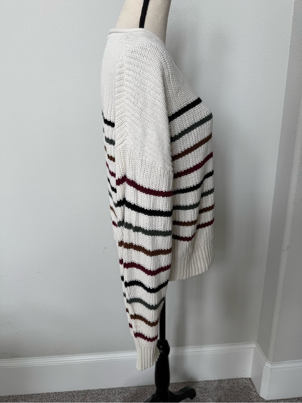 GAP Striped Crewneck Cotton Sweater - Picture 6 of 11